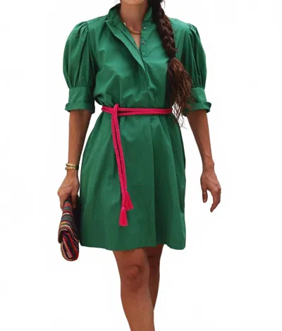 Ex-voto Ruby Dress In Foliage Green In Green