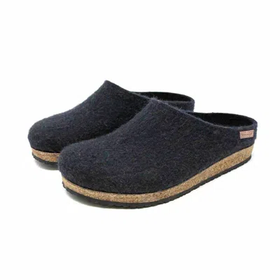 Stegmann Men's Original Cork Wool Clog In Graphite In Black