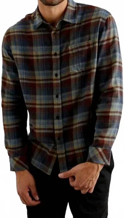 Rails Lennox Shirt In Ruby Denim Botanical In Multi