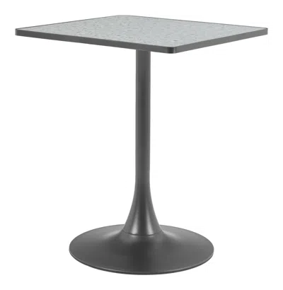 Hivvago Spot Bar Table Gray & Black In Black