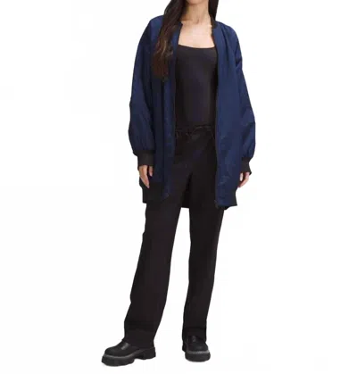 Lululemon Oversized-fit Non-stop Bomber Jacket In Night Sea/black In Multi