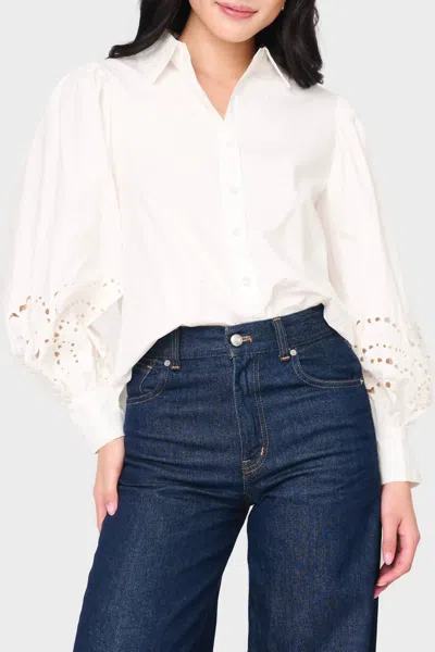 En Saison Quinton Shirt In Ivory In White