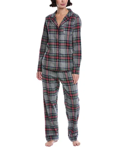 Petite Plume 2pc Pajama Set In Gray