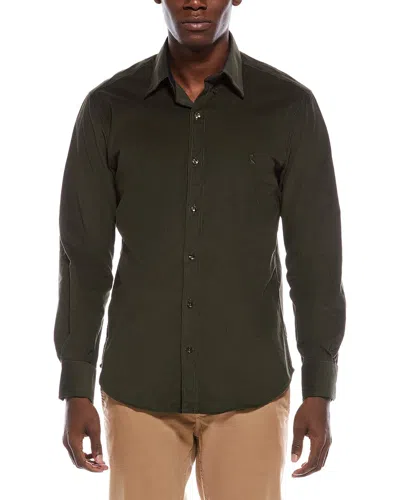 Tailorbyrd Corduroy Sport Shirt In Green