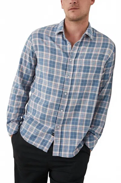 Rails Wyatt Shirt In Mediterranean Melon Melange In Blue