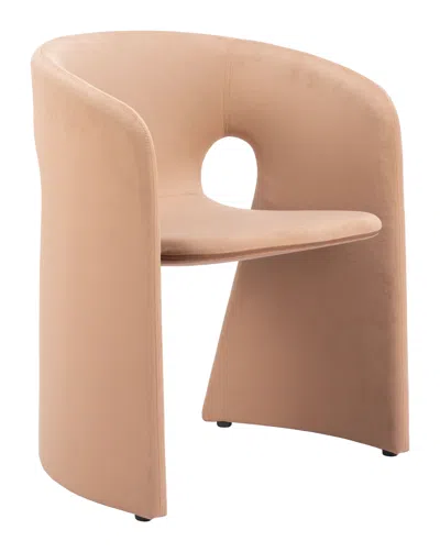 Hivvago Rosyth Dining Chair Tan In Brown