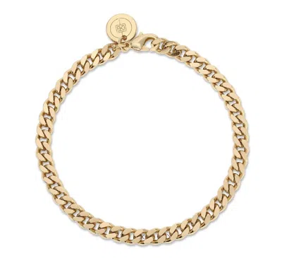 Eklexic Women's Micro Link Curb Chain Bracelet In Gold In Gold