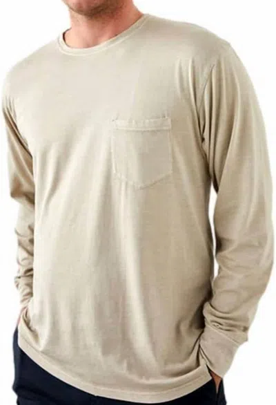 Rails Ennis Long Sleeve T-shirt In Quinoa In Gray