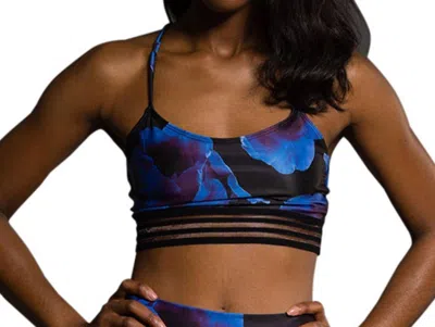 Onzie Ritz Low Impact Sports Bra In Onz Midnight Anemone In Multi