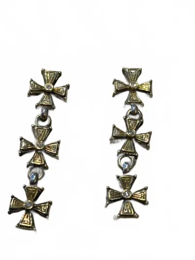 Konstantino Women's Sterling 18kdiamond Earrings In Gold/silver In Gold