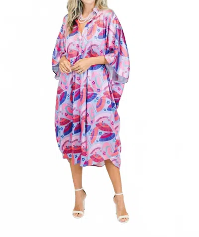 Solelia Spode Caftan Dress In Multi In Multi