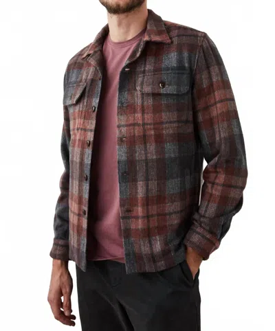 Rails Viggo Shirt Jacket In Crimson Shadow Plaid In Brown