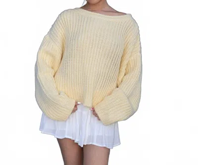 Le Lis Kastor Ribbed Sweater In Yellow In Yellow