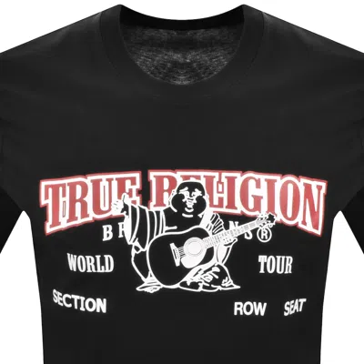 True Religion Boys Arched Logo T-shirt In Black