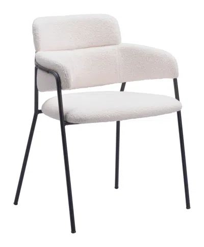Hivvago Marcel Dining Chair (set Of 2) Cream In White