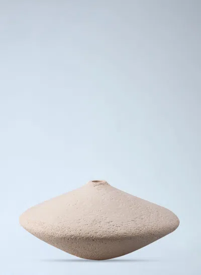 Gardeco Medium Seixo Disco Vase In Neutral