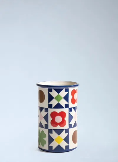 &k Amsterdam Patch Quilt Vase In Multi