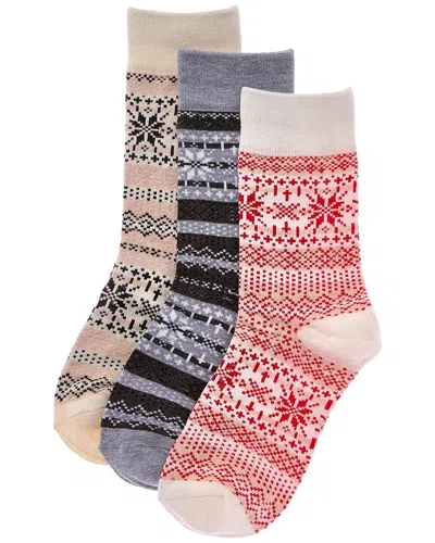 Stems 3pk Nordic Cashmere-blend Socks In Multi