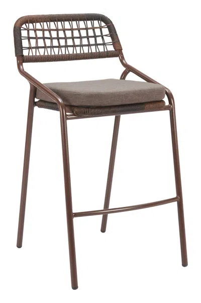 Hivvago Rio Barstool (set Of 2) Brown In Brown