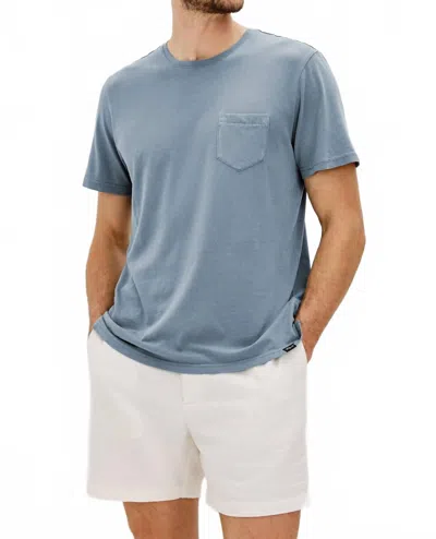 Rails Johnny Tee In Steel In Blue