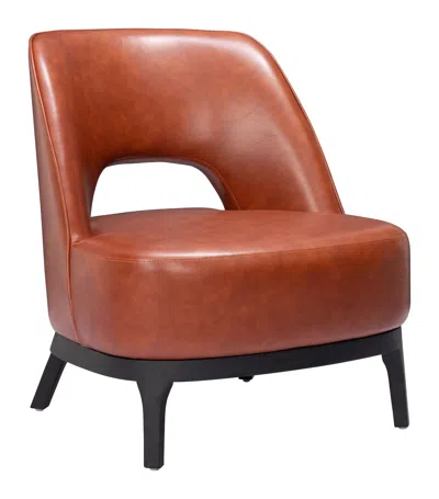 Hivvago Mistley Accent Chair Brown In Brown