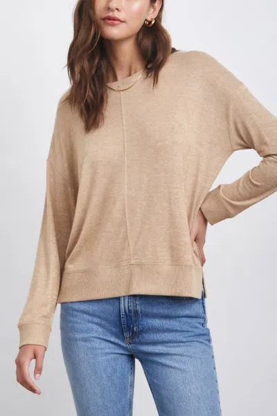 Rails Iggy Sweater In Heather Camel In Multi
