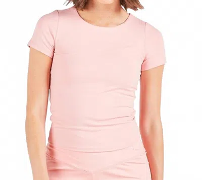 Simply Southern Women's Double Layer Stretchy Top In Petal Pink In Pink