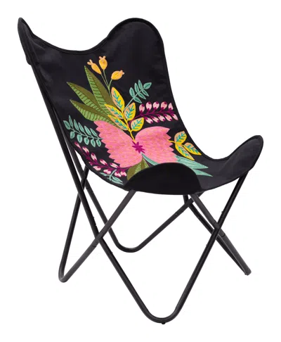 Hivvago Mare Accent Chair Multicolor In Black