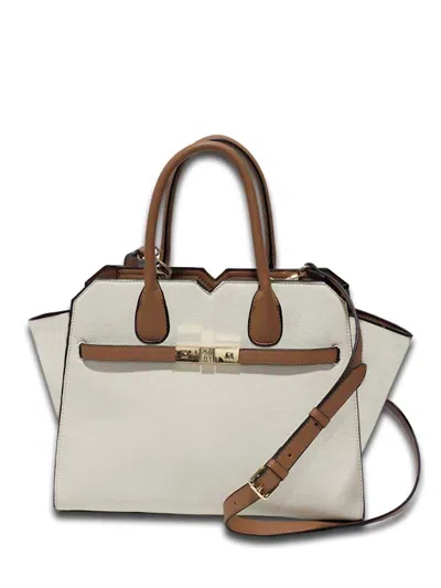 Mc Handbags Women's Angelica Vegan Leather Satchel Handbag In Cream In White