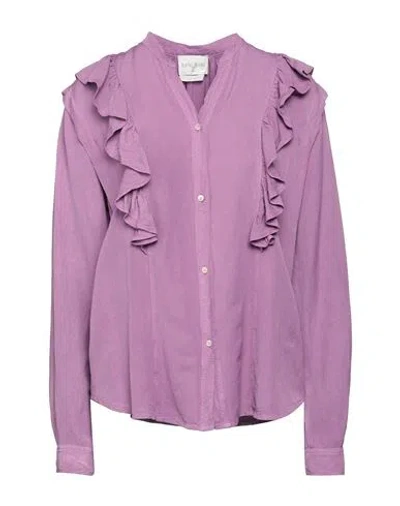 Forte Forte Forte_forte Woman Shirt Mauve Size 3 Viscose, Linen In Purple