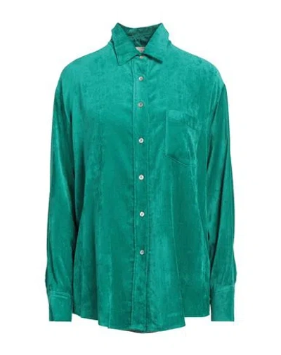 Forte Forte Forte_forte Woman Shirt Emerald Green Size 2 Viscose, Elastane In Green