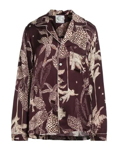 Forte Forte Forte_forte Woman Shirt Burgundy Size 3 Viscose In Multi