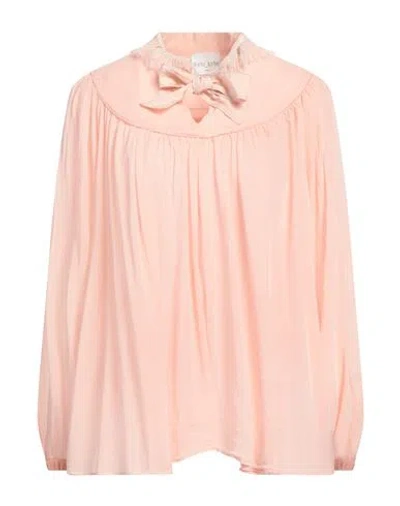 Forte Forte Forte_forte Woman Top Blush Size 0 Cotton, Silk, Viscose In Pink
