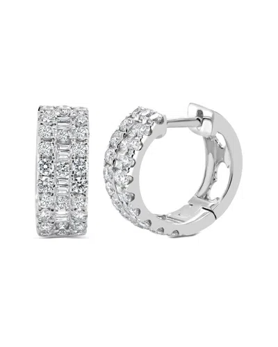 Sabrina Designs 14k 1.25 Ct. Tw. Diamond Hoops In Silver