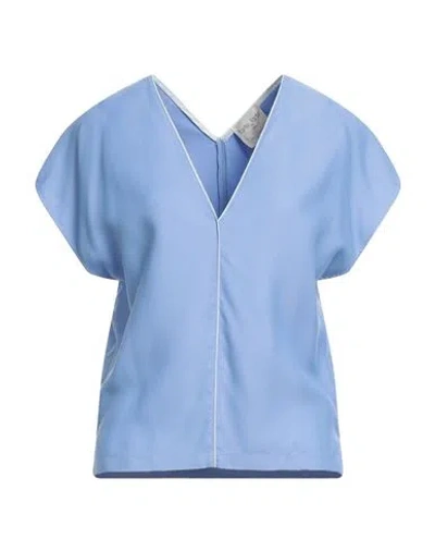 Forte Forte Forte_forte Woman Top Light Blue Size 3 Viscose In Blue
