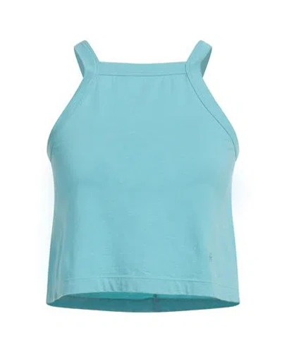 Forte Forte Forte_forte Woman Top Turquoise Size 1 Cotton In Blue