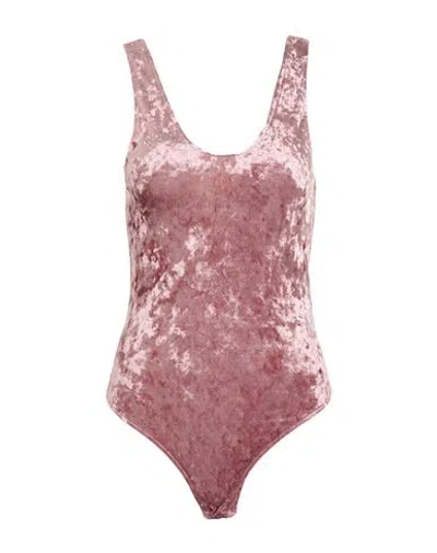 Forte Forte Forte_forte Woman Bodysuit Antique Rose Size 1 Polyester, Elastane In Pink