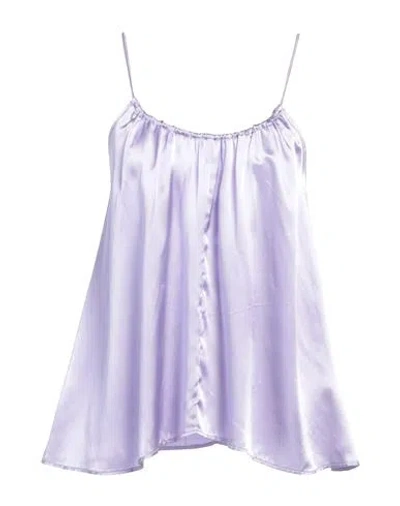 Forte Forte Forte_forte Woman Top Lilac Size 1 Viscose In Purple