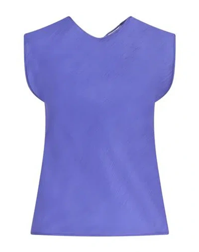 Forte Forte Forte_forte Woman Top Purple Size 3 Silk, Polyamide In Purple