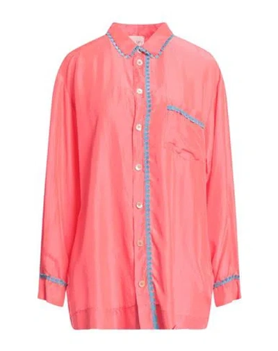 Forte Forte Forte_forte Woman Shirt Coral Size 1 Silk In Red