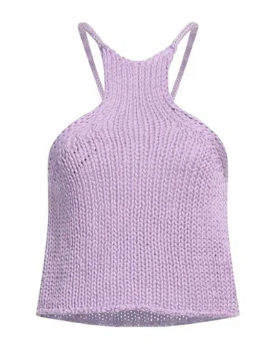 Forte Forte Forte_forte Woman Top Lilac Size 0 Cotton In Purple