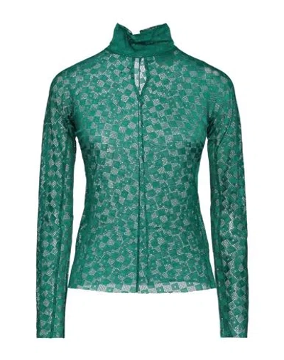 Forte Forte Forte_forte Woman Top Green Size 3 Polyamide, Elastane In Green