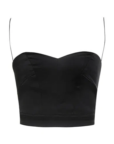 Forte Forte Forte_forte Woman Top Black Size 3 Acetate, Polyamide, Elastane In Black