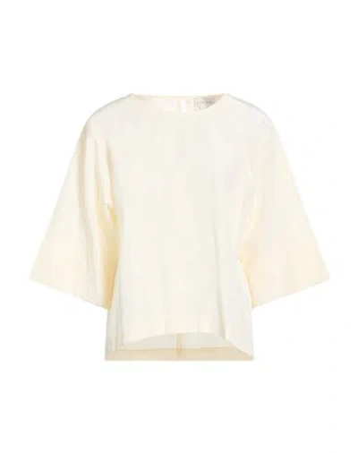 Forte Forte Forte_forte Woman Top Pastel Yellow Size 2 Polyester, Cotton In Neutral