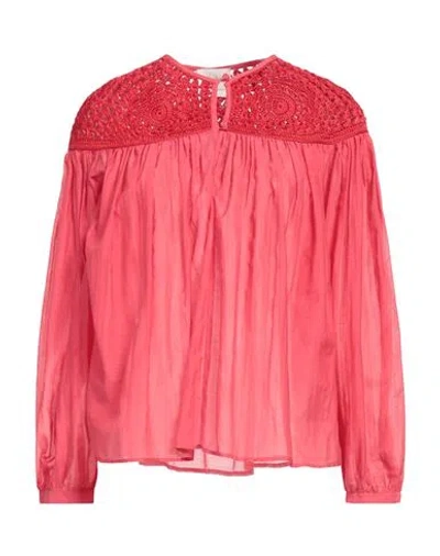 Forte Forte Forte_forte Woman Top Red Size 3 Cotton, Silk, Viscose In Multi