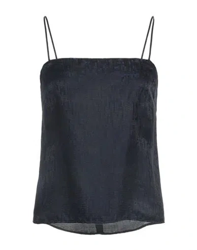 Forte Forte Forte_forte Woman Top Midnight Blue Size 3 Viscose, Silk In Black