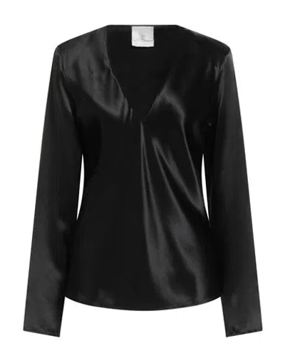 Forte Forte Forte_forte Woman Top Black Size 3 Acetate, Viscose In Multi