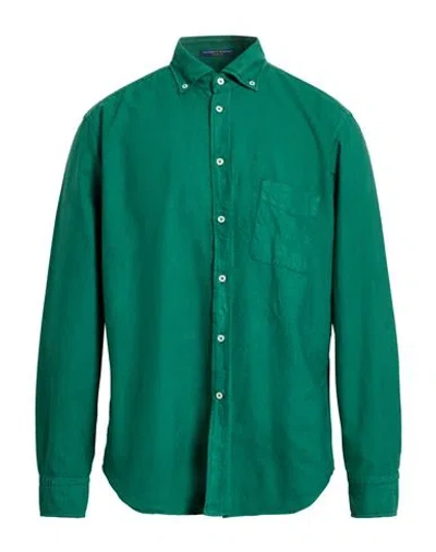 B.d.baggies B. D.baggies Man Shirt Green Size L Cotton In Green