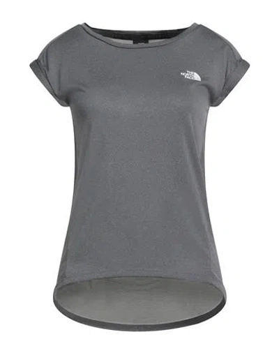The North Face Woman T-shirt Grey Size L Polyester In Gray