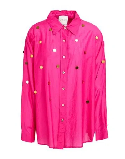 Forte Forte Forte_forte Woman Shirt Fuchsia Size 1 Cotton, Silk, Acrylic In Pink